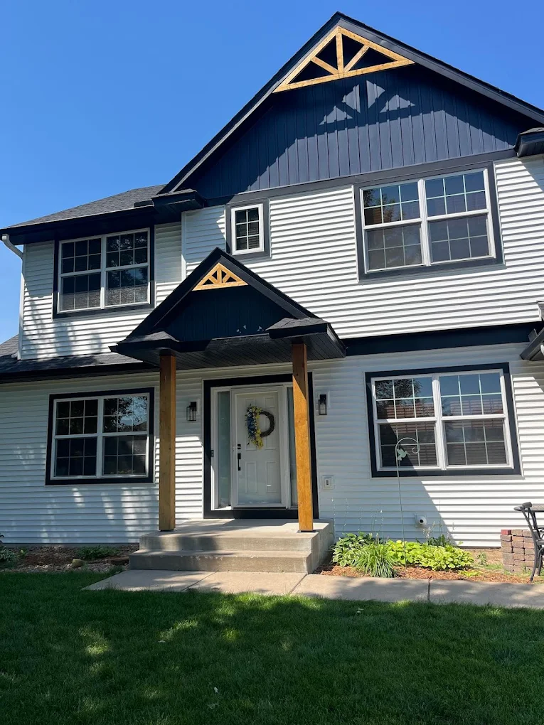 Clean windows on a home